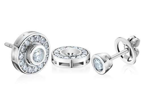 pendientes diamantes diamantes