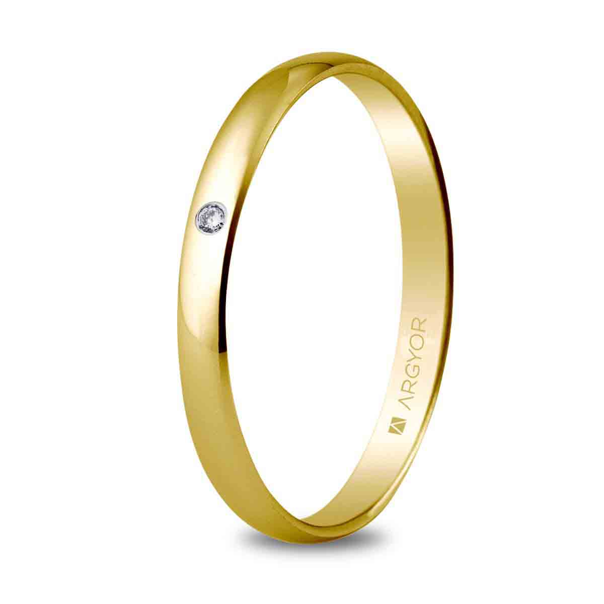 Alianza de boda oro 50253D - ARY1850253D