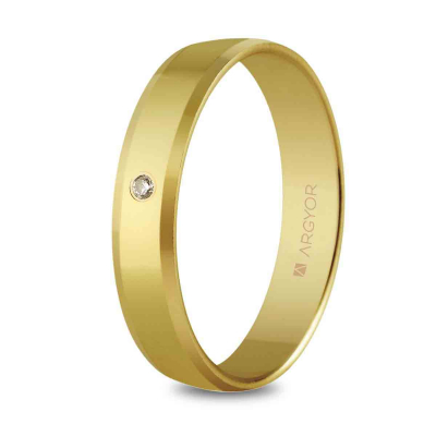 Alianza oro amarillo c/diamante - ARY95140047D