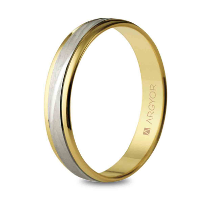 Alianza de boda bicolor 5240329 - ARY185240329