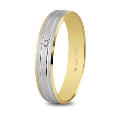 Alianza de boda bicolor 5240436D - ARY185240436D