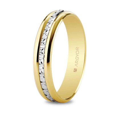 Alianza de boda bicolor 5245463 - ARY185245463