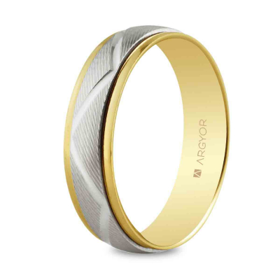 Alianza de boda bicolor 5250138 - ARY185250138