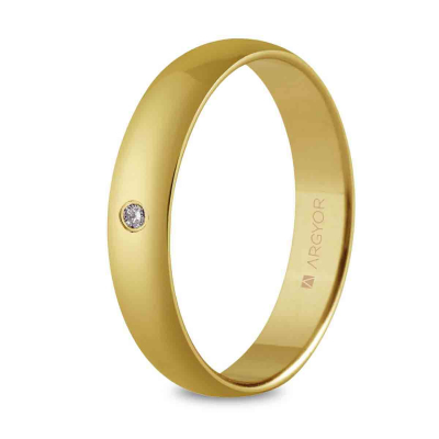 Alianza 4mm con diamante 0.02ct - ARY955401001