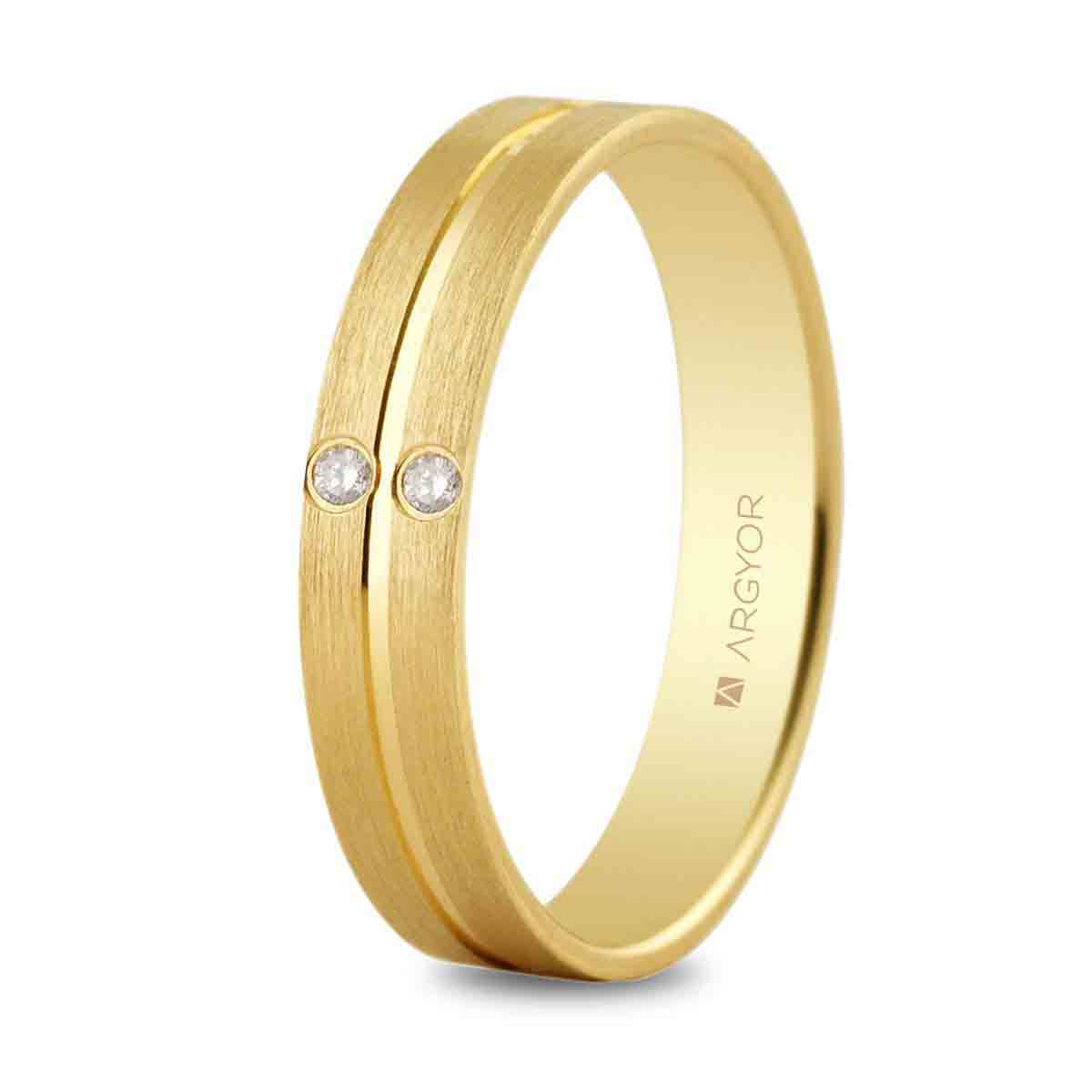 Anillo oro amarillo y diamantes 55402494 - ARY1855402494