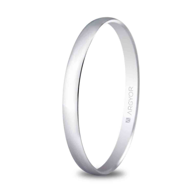 Alianza de boda oro blanco 5B201 - ARY185B201