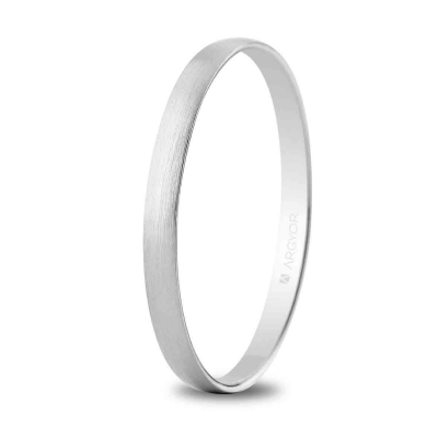 Alianza oro blanco 2mm satinada (5B201S) - ARY185B201S