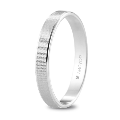 Alianza oro blanco 3mm - ARY185B30521
