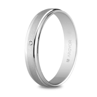 Alianza 4mm con diamante 0.02ct - ARY95B40044D