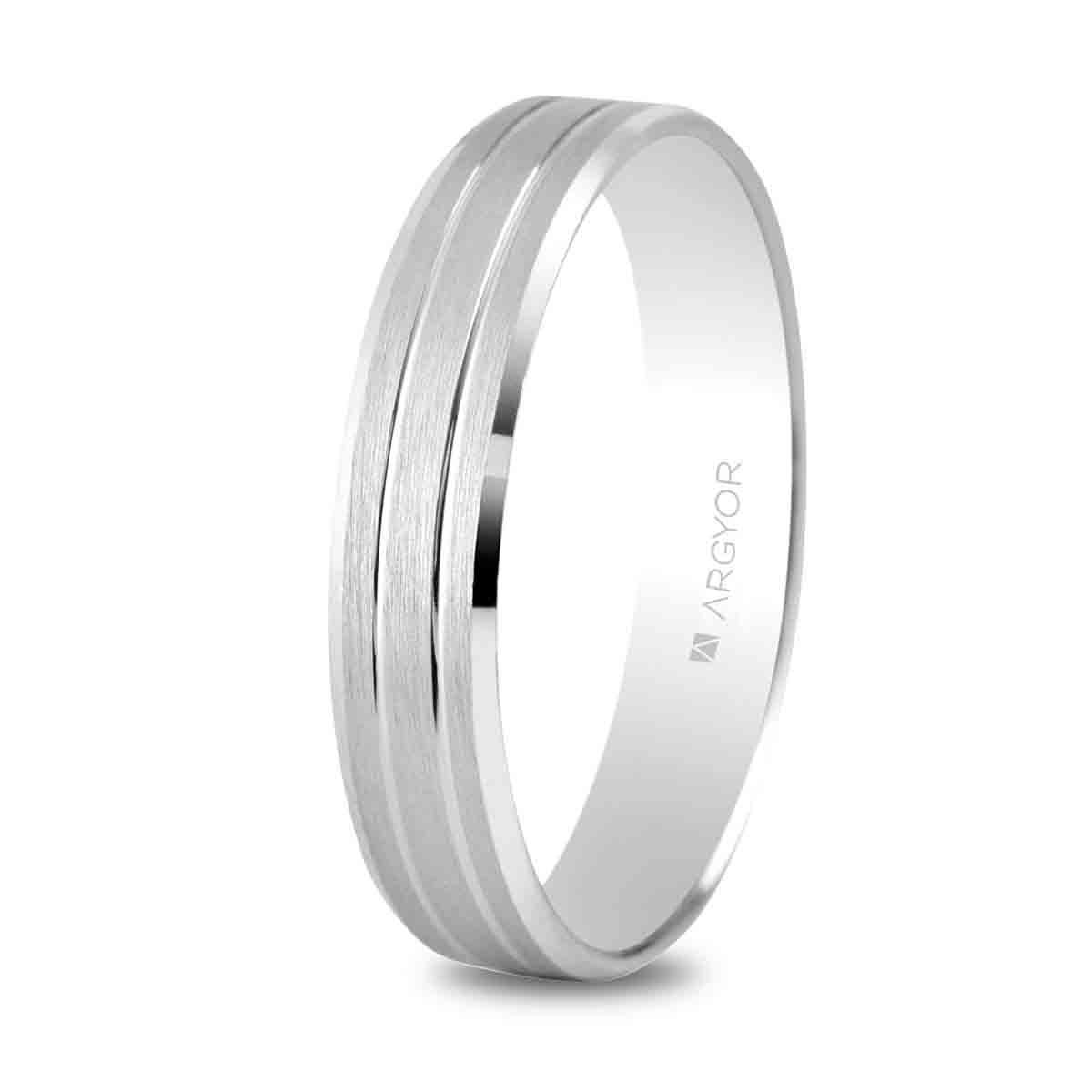 Alianza boda oro blanco 5B40436 - ARY185B40436