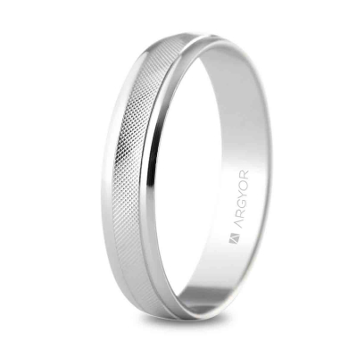 Alianza de boda 4 mm oro blanco 5B40501 - ARY185B40501