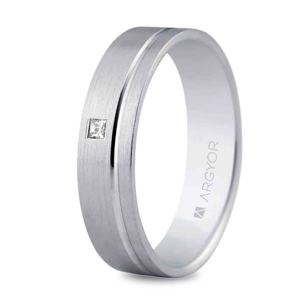 Alianza o. blanco 5mm diamante 5B50316P - ARY185B50316P