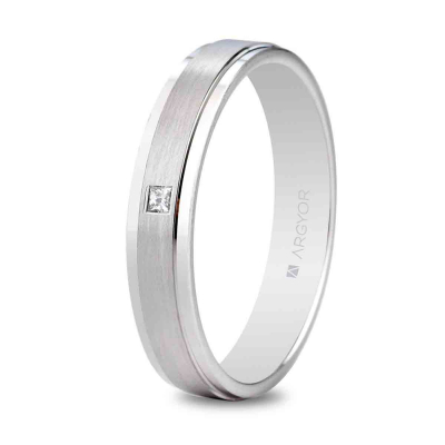 Alianza 4mm con diamante 0.03ct - ARY9554B1397