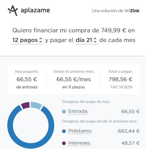 Financiación Aplazame - Paga a plazos tus joyas
