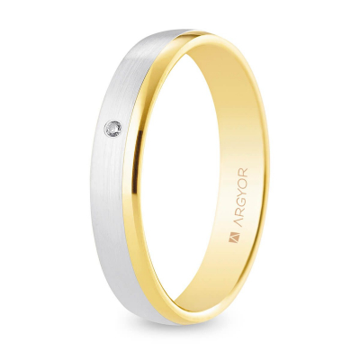 Alianzas Bicolor O.A / O.B c/diamante - ARY185240545D