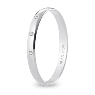 Alianza oro blanco - ARY18B25RP3D