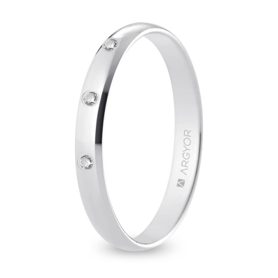 Alianza oro blanco - ARY18B30CP3D