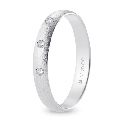 Alianza oro blanco - ARY18B35CH3D