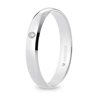 Alianza oro blanco - ARY18B35CP1D