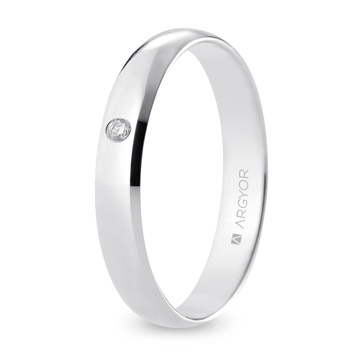 Alianza oro blanco - ARY18B35CP1D