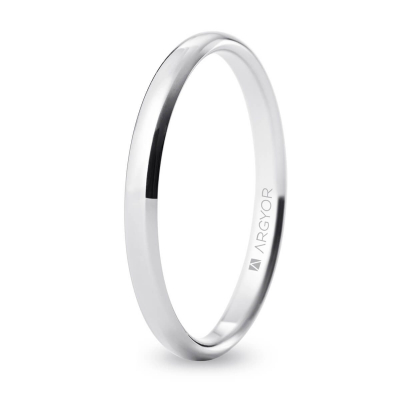 Alianza 2,5 mm oro blanco 18k confort - ARY185B25566