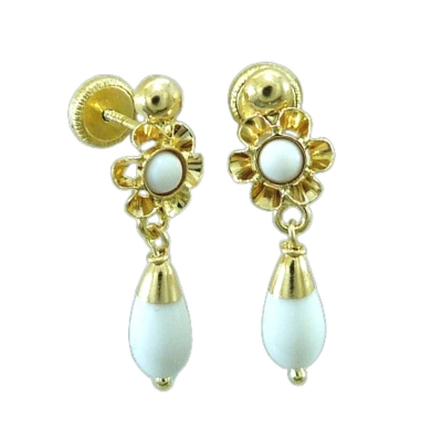 PENDIENTES ARQUILLO PERITA COLOR  MARFIL TORNILLO - RG6049/4M