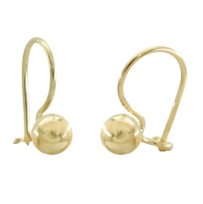 PENDIENTES BOLA 4MM Y CIERRE HIPPIE. - RG5774