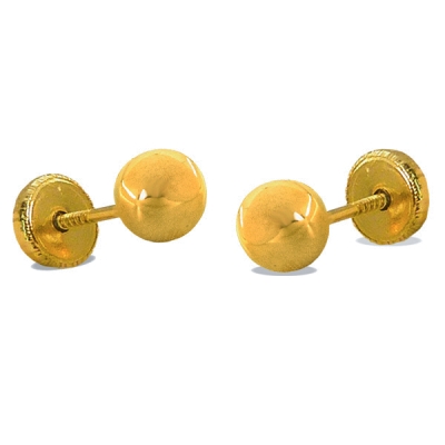 PENDIENTES BOLA LISA 3MM.TORNILLO - RG6172