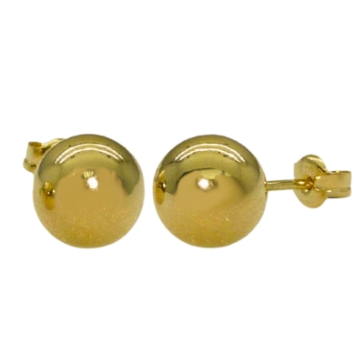 PENDIENTES BOLA LISA 7MM.PRESION - RG6342/P