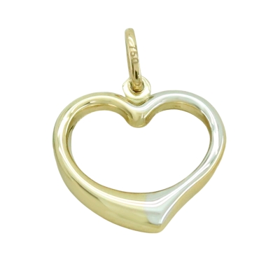 COLGANTE CORAZÓN BICOLOR 18x16MM - RG4298