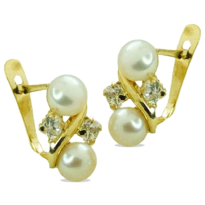 PENDIENTES COMUNION DOS PERLAS.CATALAN - RG7520/P