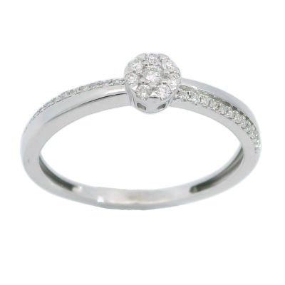 SORTIJA BRILLANTES  DI 7 RD 0.05 24SC 0.05 DI RD 0.02 SI-H - RGB4173/0.13