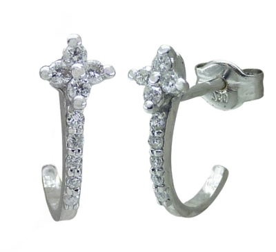 PENDIENTES CUAJO  BRILLANTES 1.5MM 20 BRILLANTES 1MM H-SI 0.20 CT TW - RGB4166B