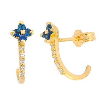 PENDIENTES CUAJO ZAFIRO 1.5MM.20 BRILLANTES 1MM H-SI 0.07 CT TW - RGB4166Z