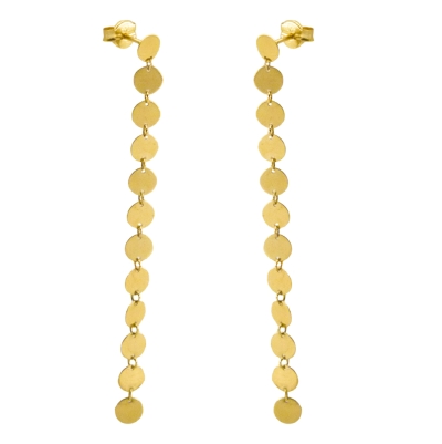 PENDIENTES LARGOS CIRCULOS .50MM.PRESION. - RG5056