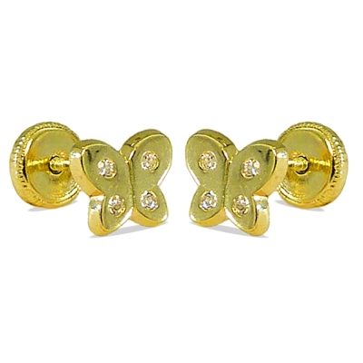 PENDIENTES MARIPOSA PIEDRAS 6x5MM - RG3632