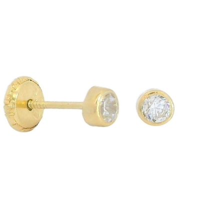 PENDIENTES REDONDOS 4MM TORNILLO - RG6185