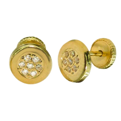 PENDIENTES REDONDOS MICROENGASTE.7MM. - RG3384