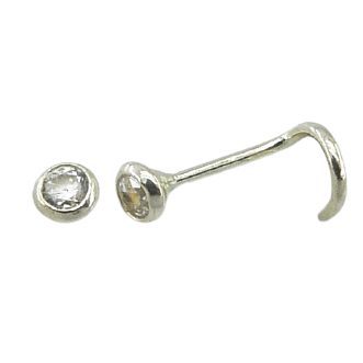 PIERCING NARIZ BOCEL 2MM ORO BLANCO. - RG1096B