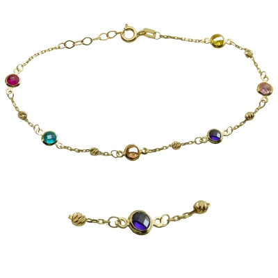 PULSERA BOCELES DE COLOR , 19CM. - RG5112