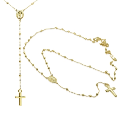 ROSARIO 45CM CON CRUZ 15x8MM - RG4299