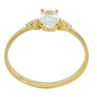 SOLITARIO 4 GARRAS 6X4 BRAZO 3  PIEDRAS - RG5862