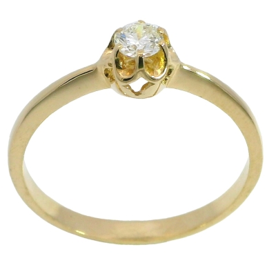 SOLITARIO BRILLANTE  3.00MM VS-H 0.11 CT ORO AMARILLO - RGB4023A/11