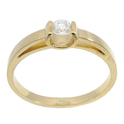 SOLITARIO BRILLANTE 3.0 MM VS-H 0.11 CT ORO AMARILLO - RGB4017A/11