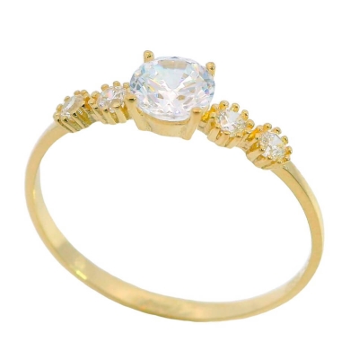 SOLITARIO PIEDRA 5MM. 4 GARRAS BOLAS BRAZOS - RG4480