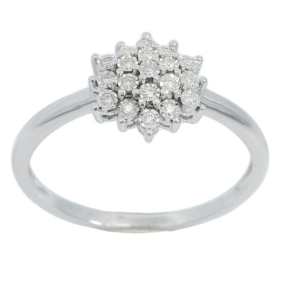 SORTIJA 14 BRILLANTES  DI 0.063 SI-H  0.063 - RGB4177/0.07