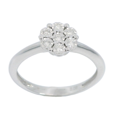 SORTIJA BRILLANTES 14 DI 0.08 CT TW SI-H - RGB4178/0.08