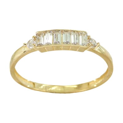 SORTIJA CON CIRCONITAS CARRÉ.CUERPO 1'5MM. - RG5647