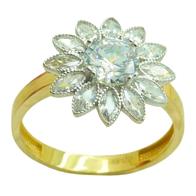 SORTIJA FLOR DE CIRCONITAS - RG5173