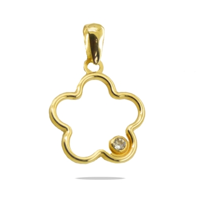 COLGANTE FLOR CON CIRCONITA.14MM. - RG4276